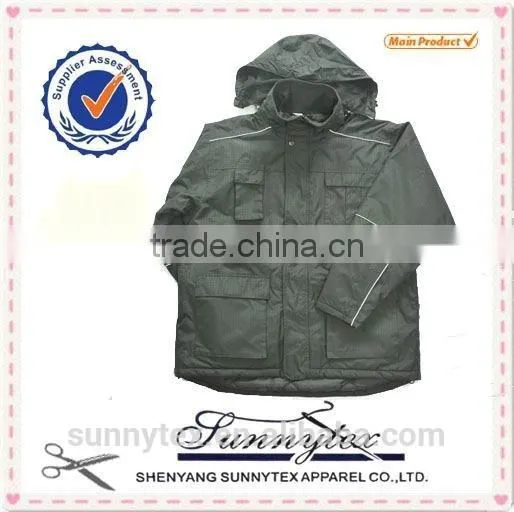 Mens Clothing Cheap Winderbreaker Diamond Quilited Reflective Jacket photo-4