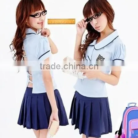 2015 Fashion Nylon School Girl Costume Pleated Skirt photo-2