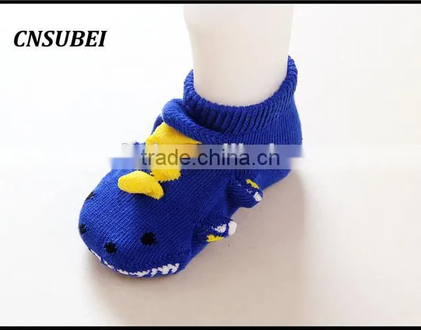 3D Animal Cartoon Design Non-slip New Born Baby Fashion Soft Socks for Infant photo-3