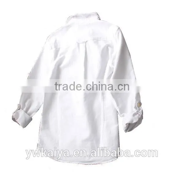 2015 Slim Fit Oxford Cotton Women Blouse Whole Sale photo-2