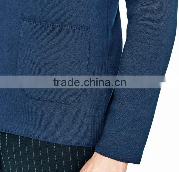 Hot Selling Cool Blue Pocket Button Cardigan Jacket Clothes Men With Best Prices photo-6
