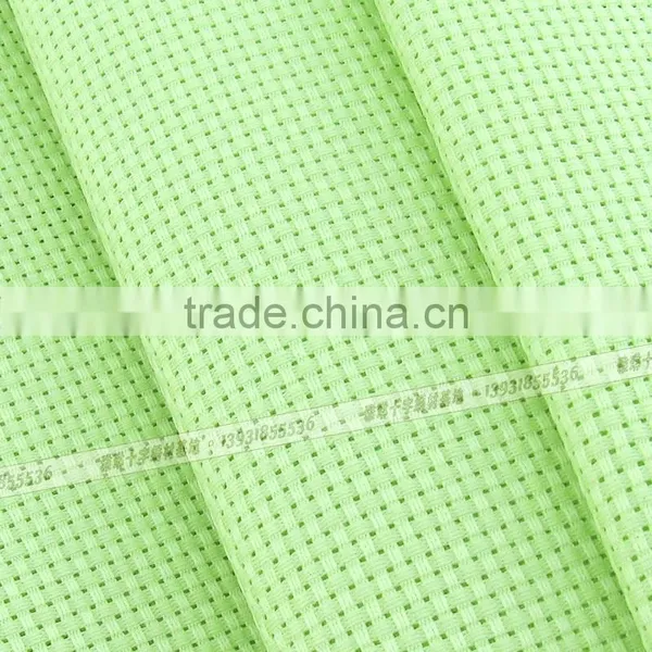 Wholesale Green 11CT Hole Fabric 100 % Cotton Cross Stitch Fabric DIY Craft Cross Shape Fabric Embroidery 150cm photo-5