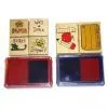 Wooden Stamps With Ink Pad