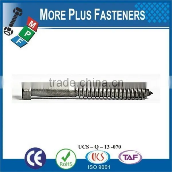 Made In Taiwan External Black Phosphate White Coated Galvanized Metric Lag Bolt photo-6