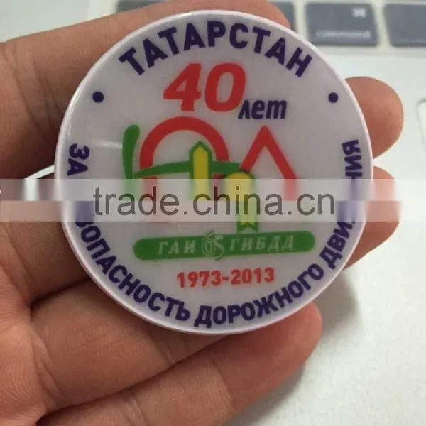 High Visible Custom Promotion Safety Custom Reflective Pin Badge photo-4