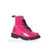 GIRLS KIDS COMBAT STYLE FUNKY PUNK GIRLS FASHION ANKLE BIKER BOOTS SHOES SIZE photo-3