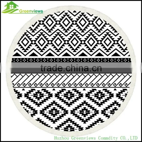Wholesale Photo Printed Microfiber Round Beach Towel Round Towel 150 cm Round Bath Towel photo-4