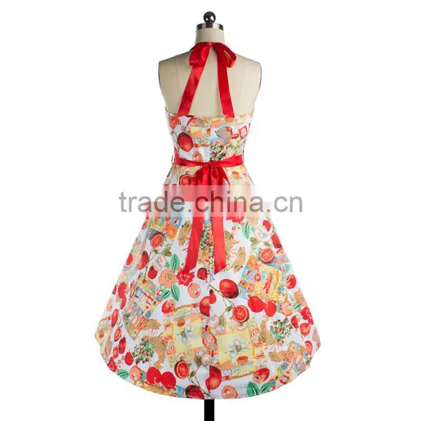 Onen Halter Neck Backless Belted Mini Printing Drape Spaghetti Strap Wrap Women Beauty Clothing Dresses photo-3