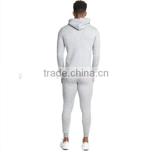 Tapered Mens Tracksuit Gym Sportswear Fitted Blank Traning Tracksuits Wholesale photo-4