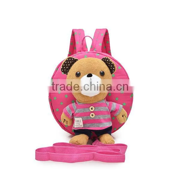 Cartoon Plush Children Girl School Bag With Safe Harness photo-5