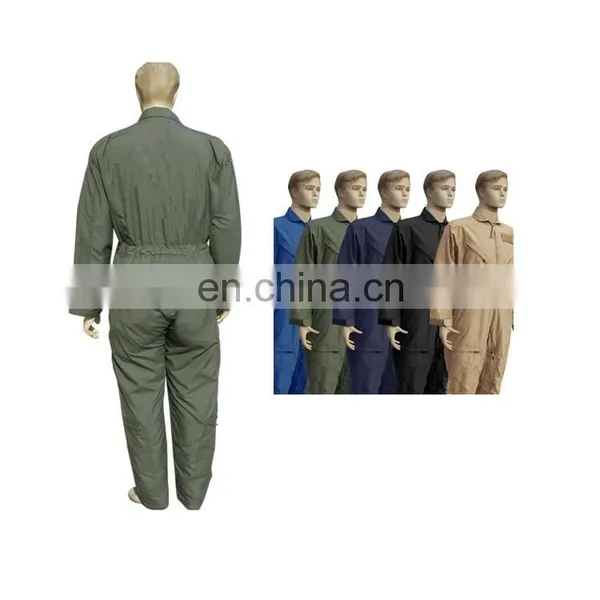 China Factory OEM Safety Aramid Flame Retardant Airline Pilot Uniform Workwear Coverall for Flying Suit photo-2