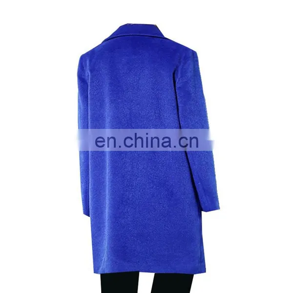 2017 Latest Design Dark Blue Winter Coat for Women With Trench Coat photo-2