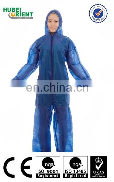 Disposable Non-woven PP Coverall With Elastic Wrists photo-5