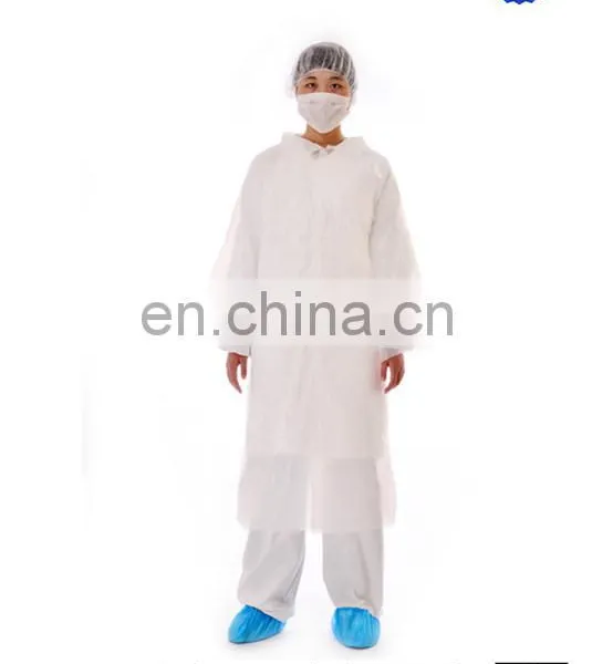Cheap Price Plastic Nonwoven Visitor Coat for Hospital-use photo-5