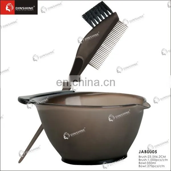 New Design Fade-proof Salon Plastic Hair Dyeing Bowl & Brush Set photo-5