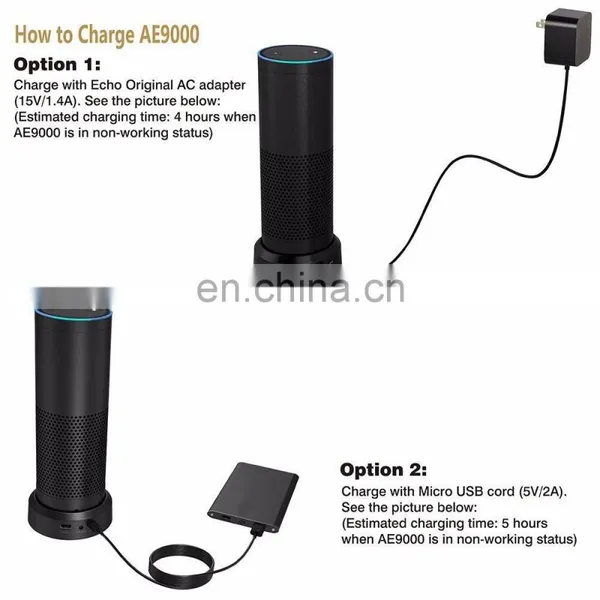 Echo Charging Station Smart Battery Base for Amazon Echo Speaker photo-2