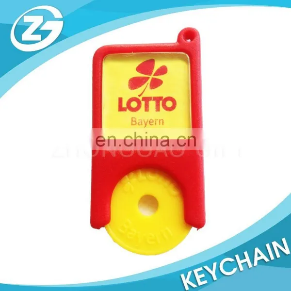 Custom Plastic Metal Token Coin Trolley Coin