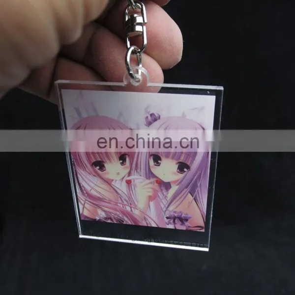 Made in China Rectangle Transperant Acrylic Keychain Photo Insert photo-2