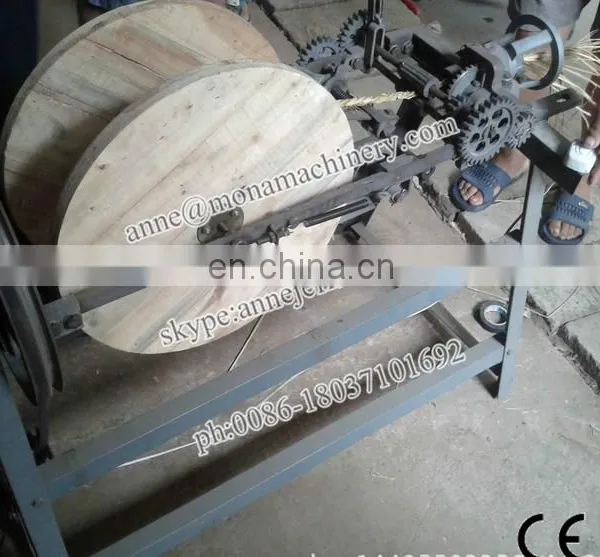 Manual Grass Rice Wheat Straw Rope Knitting Twisting Making Machine photo-3
