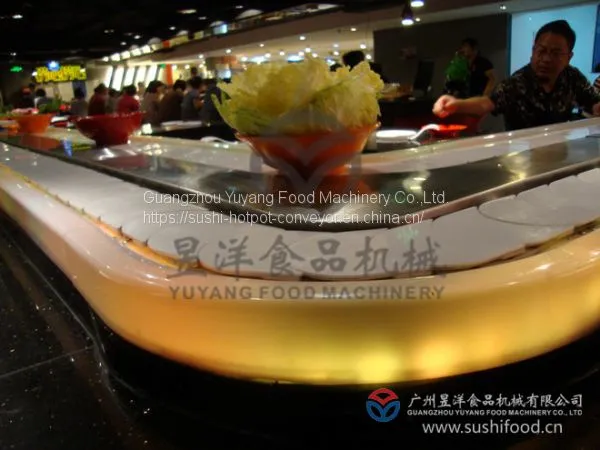 Stainless Steel Conveyor Belt for Sushi, Hot Pot Conveyor System of Factory: Michaeldeng@gdyuyang.com photo-2