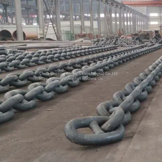 Black Painted Studlink Anchor Chain Studless Anchor Chain Cable photo-4