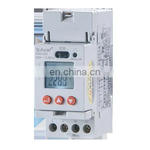 Acrel DDSD1352 single-phase board energy meter 1000watt inverter an battery for solar plate system