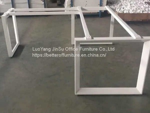Four Person Green Screen Office Workstation Desk Set photo-3