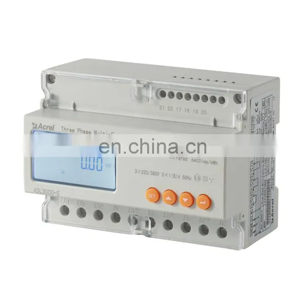 3 Phase Energy Meter Din Rail ct or Direct 80A Connection Kwh Power Meter ADL3000-E photo-2