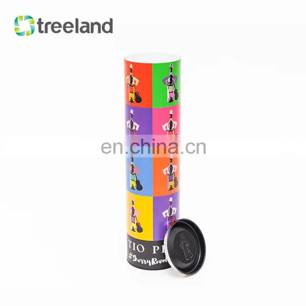 Custom Cylinder Wine Bottle Paper Tube Boxes Wine Paper Tube Boxes photo-4