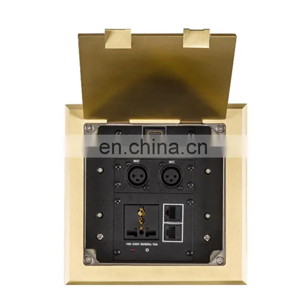 JS Technology Socket XLR Vga Rca Audio Cable Power Floor Outlet Box photo-4