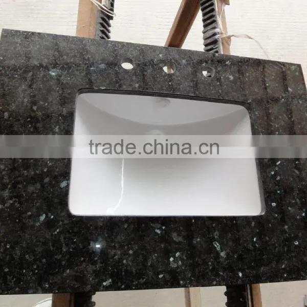 Hotel Bathroom Blue Pearl Granite Vanity Tops, Blue Pearl Vanity Tops photo-5