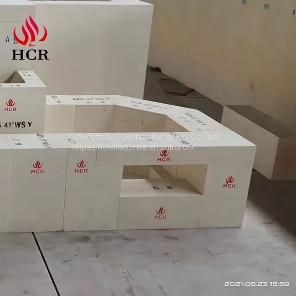Zhengzhou HCR Brand Tin Bath Bottom Brick/fire Caly Block/ Casting Kaolin Block for Float Glass Furnace photo-3