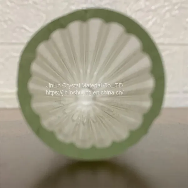 Jinlin Crystal High Borosilicate Glass Tube High Temperature Resistant Inner Wall Stripe Tube Can be Customized photo-2