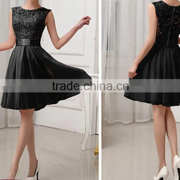 Latest Design Fashion Dresses Chiffon and Lace Dreses Women Casual Dresses photo-3
