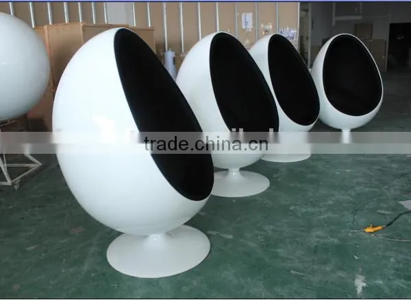 Replica Fiberglass Cashmere Eero Aarnio Oval Ball Chair/bubble Chair With Aluminum Alloy Epidermis photo-6