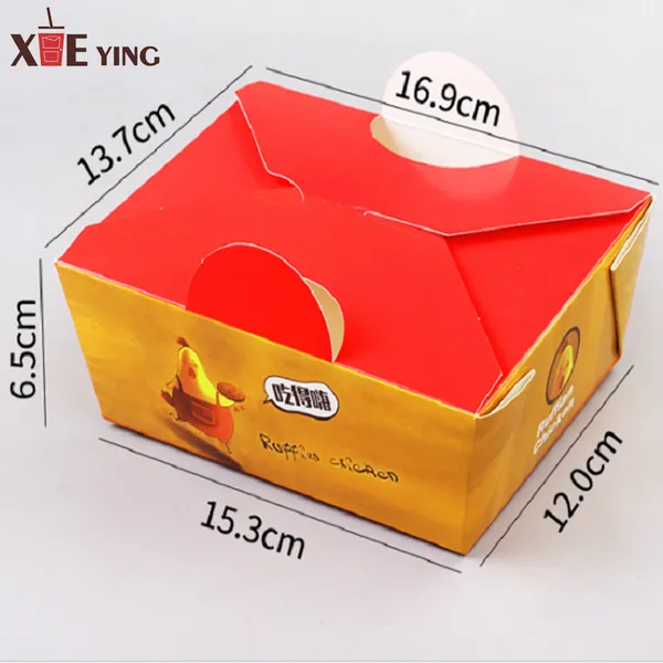 Custom 16 24 oz Single Wall Cup Box Chocolate Deep-fried Dough Sticks Paper Box Recyclable Food Chips Popcorn Packaging Box photo-5