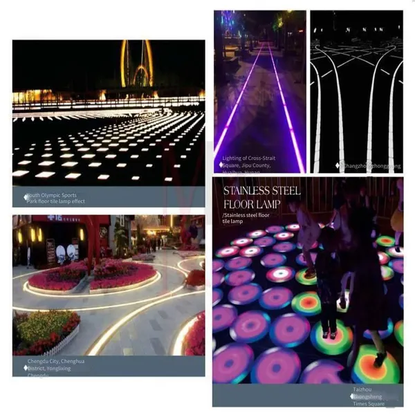 Led Floor Tile Lights, Ground-embedded Buried Strip Lights, Linear-shaped Chasing Lights, Non-standard Customized Sizes photo-3