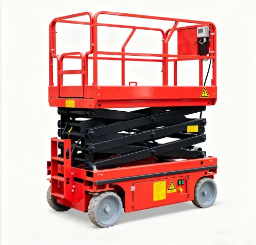 Self Propelled Mini One Two Man Lift Battery Hydraulic Electric Aerial Mobile Scissor Lift photo-1