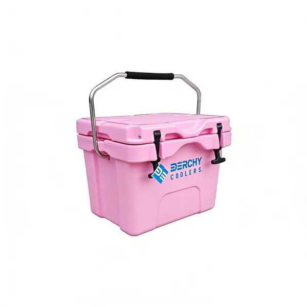 Insulated Ice Chest Hard Cooler W/Portable Handles 3 Day Ice Retention for Drink, Beverage, Camping, Fishing, Beach photo-2