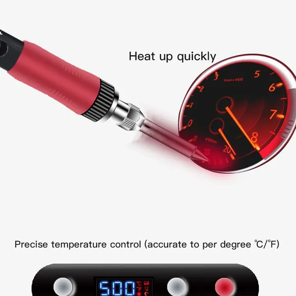DES S70/S100/S130(70/100/130W) Digital Soldering Iron | 3s Fast Heating, Precise Temp Control, ESD Safe, Smart Energy-saving Sleep photo-4