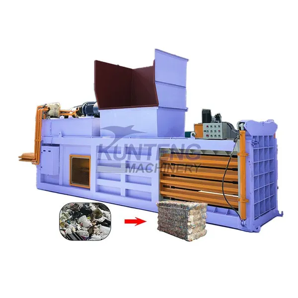 Agricultural Waste Baler Hydraulic Horizontal Municipal Solid Waste Baler EPC