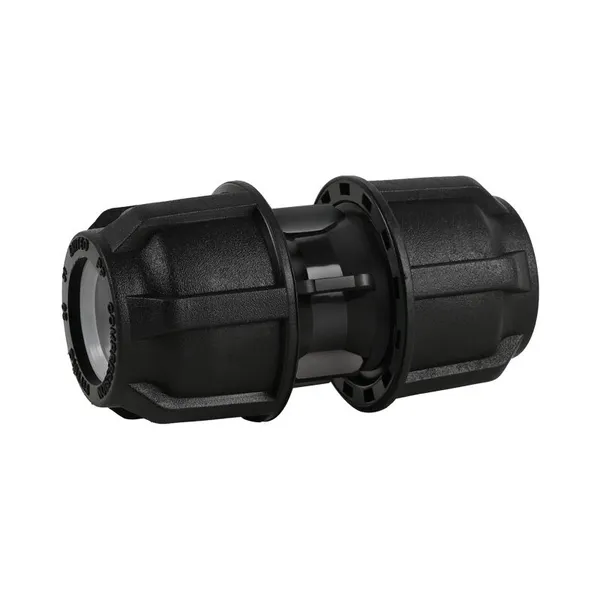 LRITEO Push Fit Socket, Plastic Straight Coupling for PE Pipe, Agricultural Irrigation Fittings for Farm, Aquaculture & Municipal Infrastructure