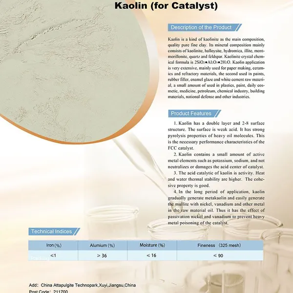 Kaolin (for Catalyst)；FCC