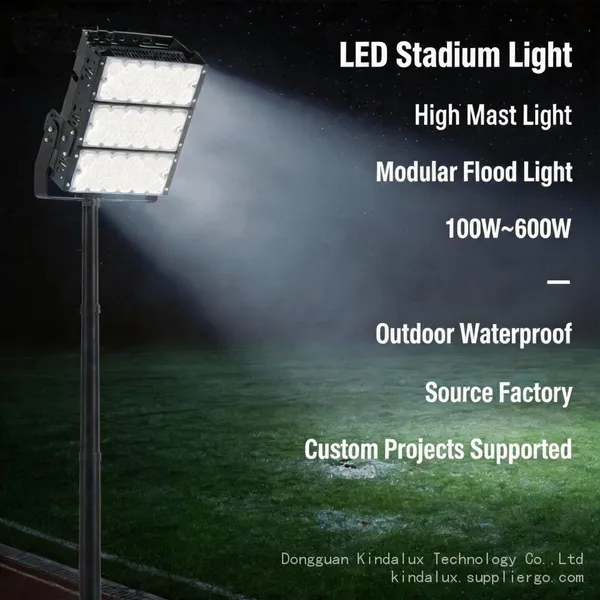 LED Stadium Light 100W 200W 300W 600W Modular Flood Light High Mast Pole Outdoor Waterproof Court Lighting