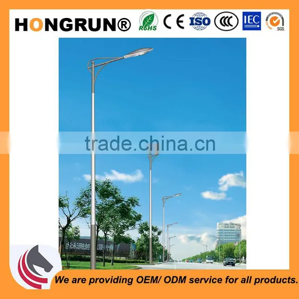 Conical Single-arm Street Light Pole Used for Residential Area Lamp Poles