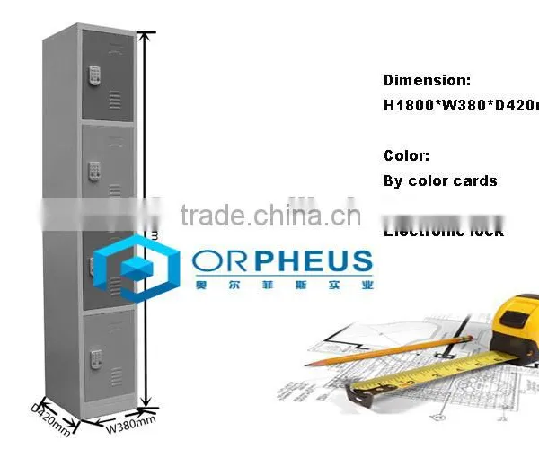 Competitive Price 4 Small Compartment Fingerprint Lock Intelligent Safe Locker Cabinet photo-2