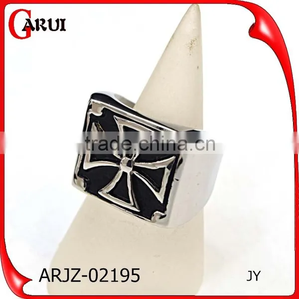 Classic Design Custom Made Stainless Steel Ring Men's Cross Rings photo-4