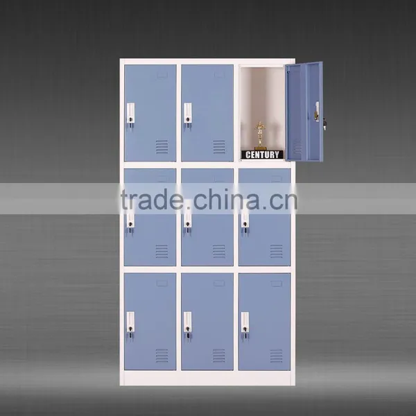 Factory Price Gym Locker Metal Storage Cabinet 9 Door Locker photo-3