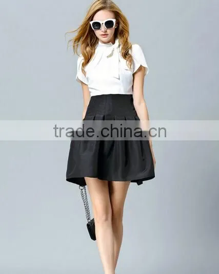 2015 Hot Selling New Design Black and White Dress photo-3