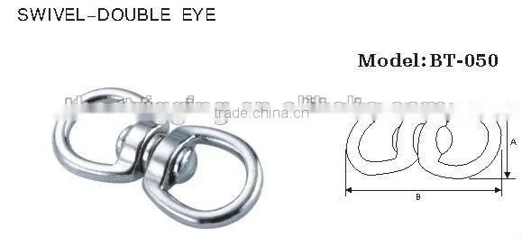 Bag Parts & Accessories Zinc and Alloy Double Eye Swivel Bolt Galvanized Snap Hook photo-3